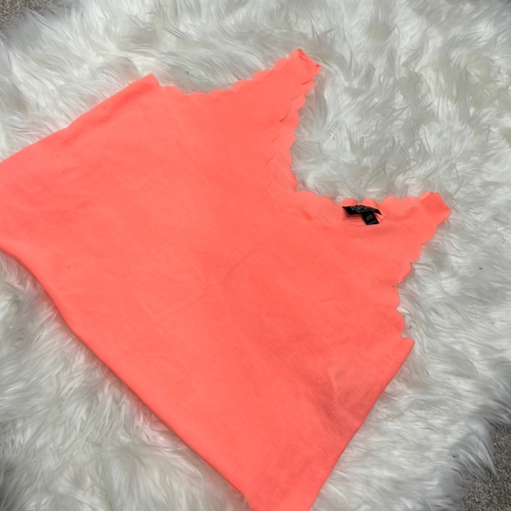 Size 4 Top Shop Neon Crop Top
